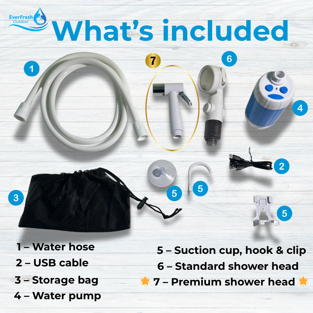 EverFresh™ Portable Shower
